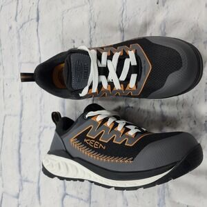 Keen Utility MENS SZ 7 D Arvada CT Black Curry Synthetic Work Shoes Carbon Toe